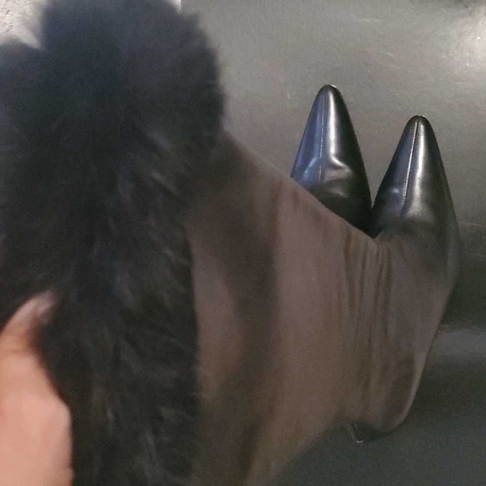 Black calf W/FUR